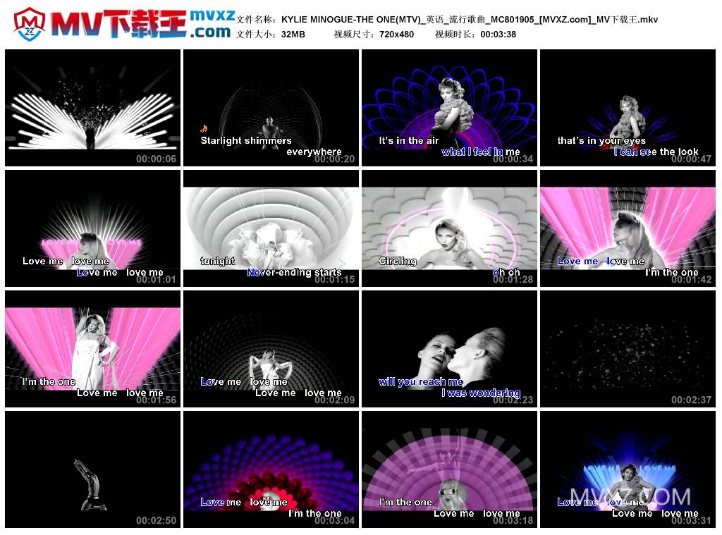 KYLIE MINOGUE-THE ONE(MTV)_英语_流行歌曲_MC801905
